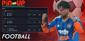 Football betting markets at Pin Up
